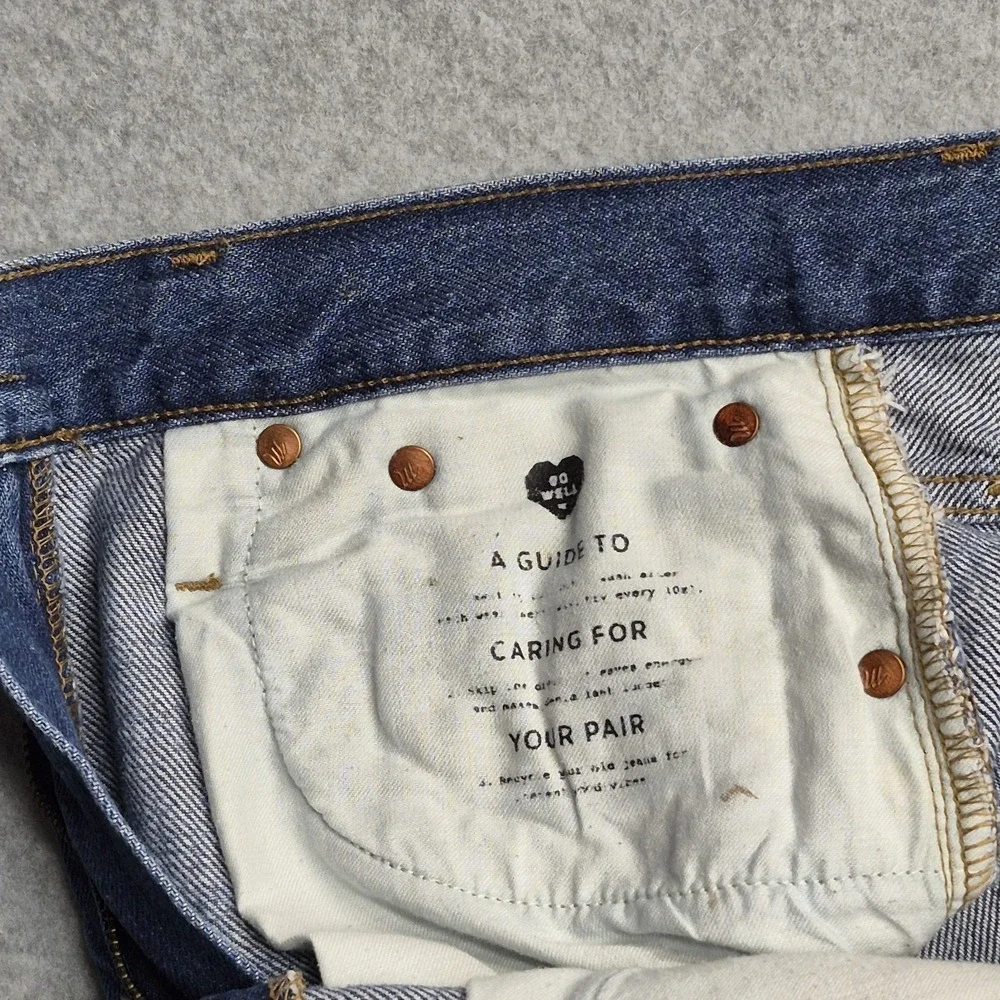 Madewell Jeans Womens 26 Blue High Rise The Mom Jean Tapered Denim Momcore 90s